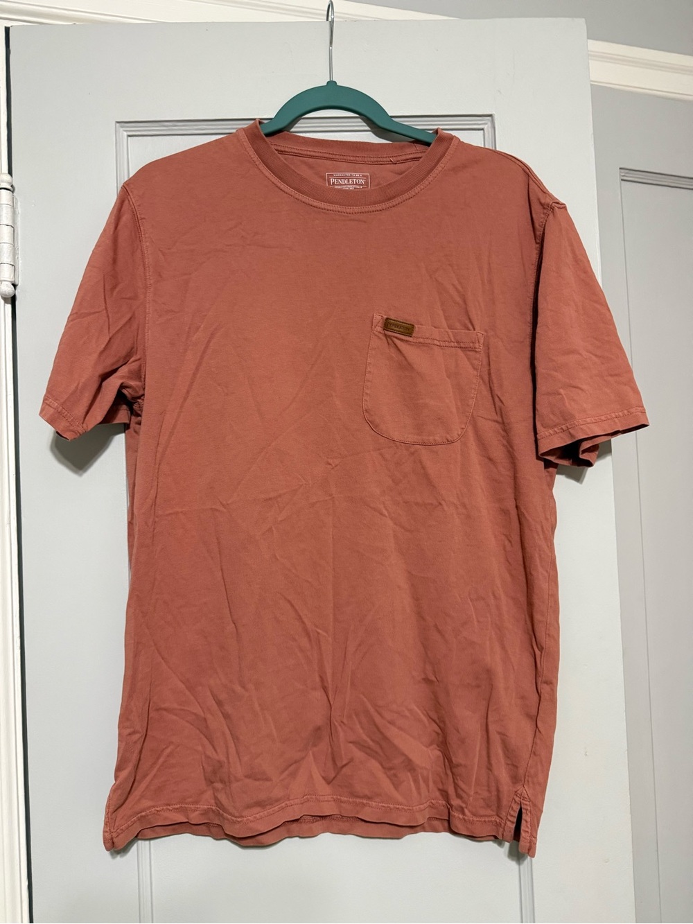 Pendleton Men’s Short Sleeve Pocket Tee in Terracotta
